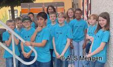 Die TrommlerInnen nach erfolgreichem Auftritt