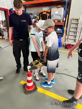 Arbeit mit dem Spreizer