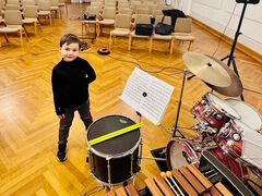 Schlagzeuger Samuel Zink erzielt 1. Platz