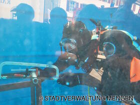 Die Feuerwehr Mengen war beim Herbsttreff