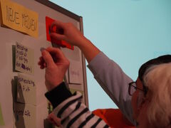 Die Teilnehmenden verteilen ihre Punkte. 