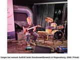 Luis Geiger erspielt einen 2. Preis beim Bundeswettbewerb "Jugend musiziert"