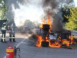 Fahrzeugbrand nach Verkehrsunfall