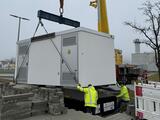 Neue Trafostation an der Ablachhalle